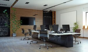 corporate interior after renovation with MEP consulting engineering